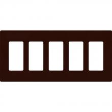  CW-5-BR - CLARO WALLPLATE 5 GNG BROWN