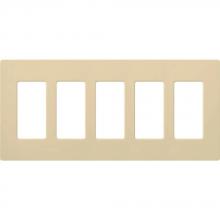  CW-5-IV - CLARO WALLPLATE 5 GNG IVORY