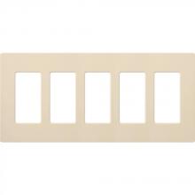  CW-5-LA - CLARO WALLPLATE 5 GNG LIGHT