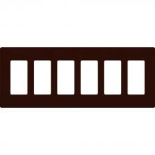  CW-6-BR - CLARO WALLPLATE 6 GNG BROWN