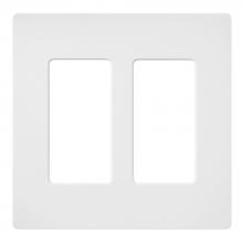  SC-2-SW - SATIN COLOR 2-GANG WALLPLATE SNOW