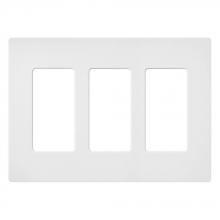  SC-3-SW - SATIN COLOR 3-GANG WALLPLATE SNOW