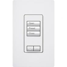  RRD-W3BRL-WH - RADIORA2 3BRL WALL KEYPAD WHITE