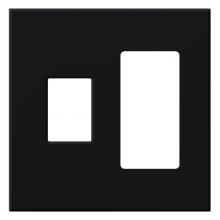  VWP-2CR-BL - VAREO WALLPLATE 2GNG CONT/RCPT BLACK