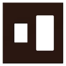  VWP-2CR-BR - VAREO WALLPLATE 2GNG CONT/RCPT BROWN