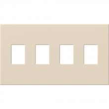  VWP-4-LA - VAREO WALLPLATE 4GNG LIGHT ALMOND