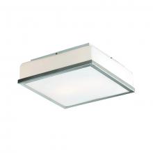  505002BN - Two Lamp Flush Mount with Metal Trim