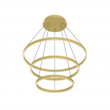  CH87332-BG - Cerchio 32-in Brushed Gold LED Chandeliers