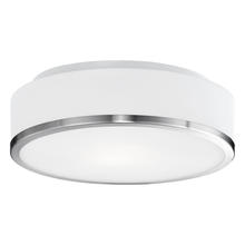  FM6012-BN - Charlie 12-in Brushed Nickel LED Flush Mount