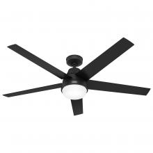  52833 - Hunter 60" Aerodyne Wi-Fi ENERGY STAR® Fresh White Ceiling Fan w/ LED Light Kit and Handheld Rem