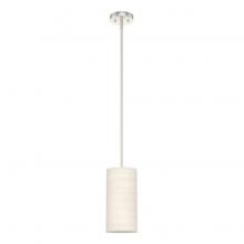  19240 - Hunter Solhaven Bleached Alder and Brushed Nickel 1 Light Mini Pendant Ceiling Light Fixture