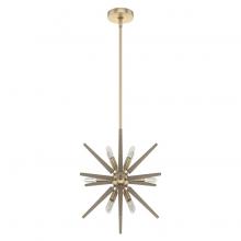  19339 - Hunter Jupiter Star Alturas Gold 12 Light Large Pendant Ceiling Light Fixture