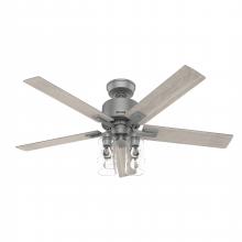  52310 - Hunter 52 inch Techne Wi-Fi HunterExpress Matte Silver Ceiling Fan with LED Light Kit