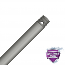  99730 - Hunter Matte Silver All-Weather 12" Downrod