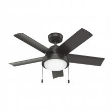  51441 - Hunter 44 inch Seawall Noble Bronze WeatherMax Indoor / Outdoor Ceiling Fan with LED Light Kit