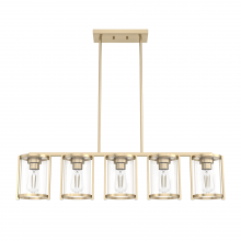  19956 - Astwood 5 Light Linear Chandelier Alt Gold