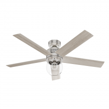  52656 - Hunter 52 inch Xidane Brushed Nickel Ceiling Fan with LED Light Kit and Handheld Remote