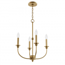  48067 - Hunter Southcrest Luxe Gold 4 Light Mini Chandelier Ceiling Light Fixture