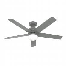  50290 - Hunter 52 inch Anorak Quartz Grey WeatherMax Indoor / Outdoor Ceiling Fan with LED Light Kit and Wal