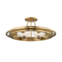  2721-AGB - 6 LIGHT FLUSH MOUNT