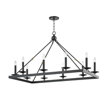  3244-AOB - 10 LIGHT CHANDELIER