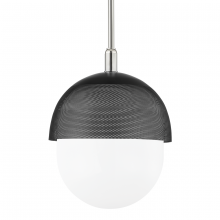  6119-PN/BK - 1 LIGHT LARGE PENDANT