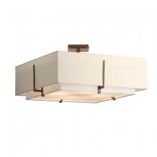  126513-SKT-05-SF2012-SA2401 - Exos Square Large Double Shade Semi-Flush