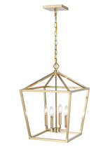  3244-MG - 4-Light Pendant light Modern Gold