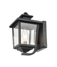  4611-PBK - Eldrick 1-Light Outdoor Wall Sconce Powder Coated Black