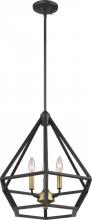 Nuvo 60/6362 - Orin - 3 Light Medium Pendant - Aged Bronze Finish with Vinatage Brass Accents