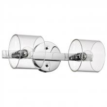  60/8072 - Marlowe; 2 Light Vanity; Polished Nickel with Clear Glass