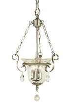  2915 BN - 3-Light Brushed Nickel Carcassonne Pendant