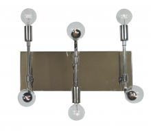  5018 PN/MBLACK - 6-Light Fusion Sconce