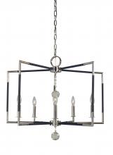  5046 PN/MBLACK - 5-Light Felicity Dining Chandelier