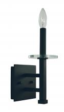  5441 Mblack - 1-Light Matte Black Metropolitan Sconce