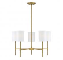  M10067NB - 5-Light Chandelier in Natural Brass