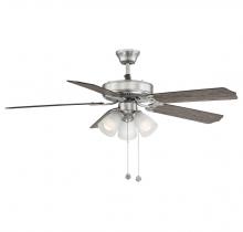  M2021BNRV - 52" 3-Light Ceiling Fan in Brushed Nickel