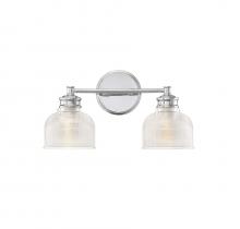  M80034CH - 2-Light Bathroom Vanity Light in Chrome