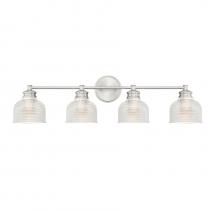  M80036BN - 4-Light Bathroom Vanity Light in Brushed Nickel