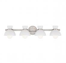  M80076BN - 4-Light Bathroom Vanity Light in Brushed Nickel