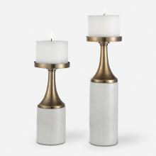  17546 - Castiel Marble Candleholders, Set/2