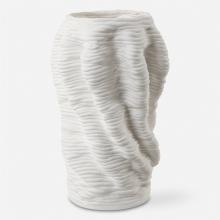  18151 - Uttermost Stratified Matte White Vase