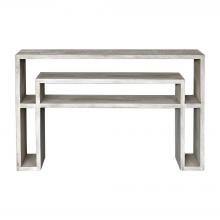  25839 - Uttermost Genara Bone White Carved Console Table