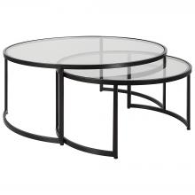  25190 - Uttermost Rhea Black Nesting Coffee Tables S/2