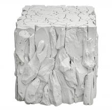  25241 - Uttermost Teak Root White Bunching Cube