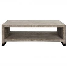  25285 - Uttermost Bosk White Washed Coffee Table