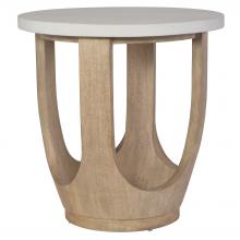  22977 - Uttermost Tatli Stone Top Side Table