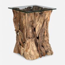  50064 - Uttermost Rozel Teak Wood End Table