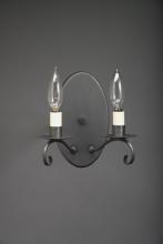  162-AB-LT2 - Wall Sconce 2 Down Curved Arms Antique Brass 2 Candelabra Socket