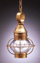  2512-AC-MED-CSG - Caged Onion Hanging Antique Copper Medium Base Socket Clear Seedy Glass